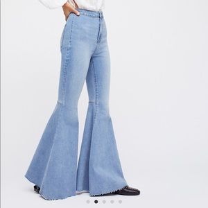 Just float on flare jeans